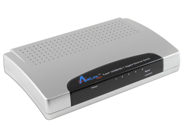 Switch AirLink 101 Gigabit de 5 Puertos 10/100/1000 Mbps