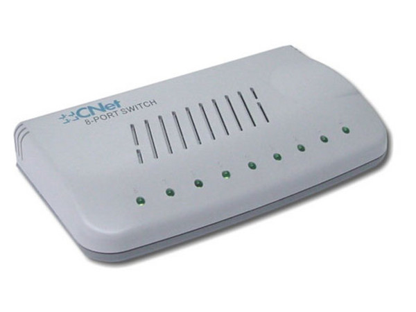 CNET Power Switch de 8 puertos, Switching HUB 10/100 Mbps, Full duplex.