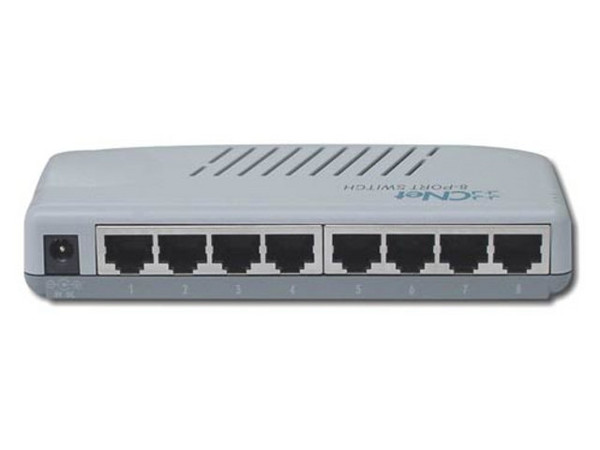 CNET Power Switch de 8 puertos, Switching HUB 10/100 Mbps, Full duplex.