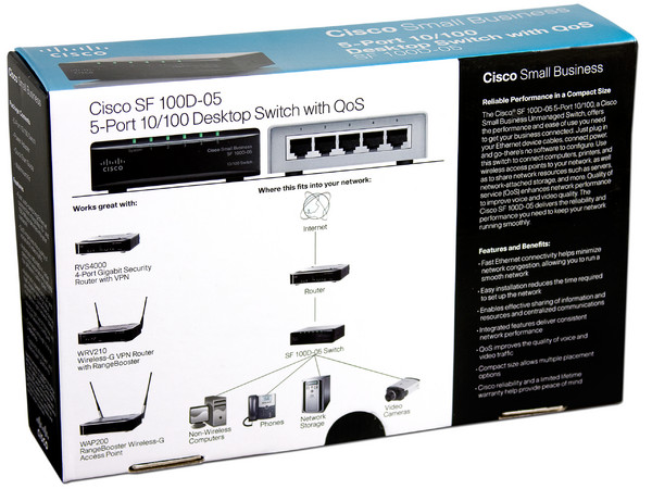 Switch Cisco de 5 Puertos, 10/100Mbps