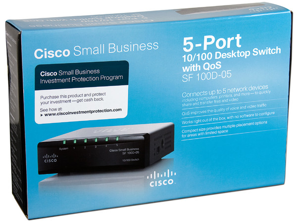 Switch Cisco de 5 Puertos, 10/100Mbps