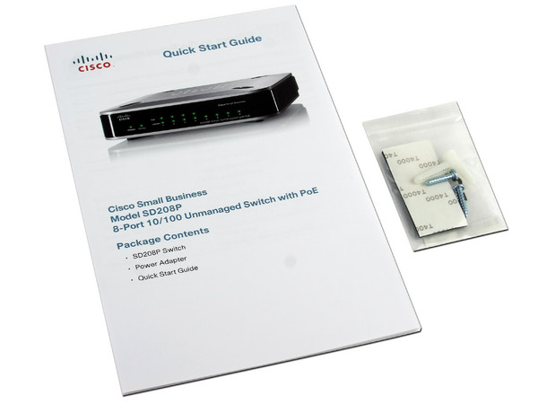 Switch Cisco Small Business SD208P de 8 Puertos, 10/100Mbps, PoE