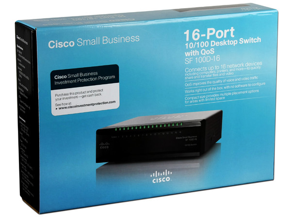 Switch Cisco Small Business 100D-16 de 16 Puertos
