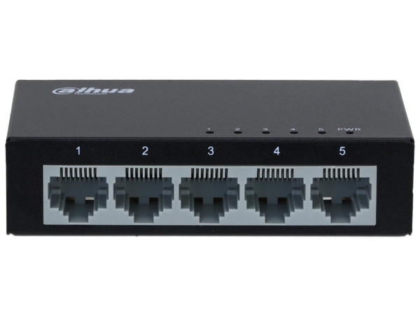 Switch DAHUA PFS3005-5ET-L, 5 Puertos 10/100, Switching, Diseño Compacto, Plug and Play.