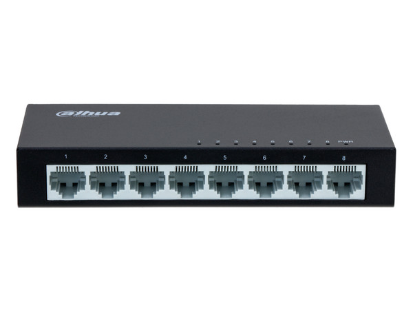 Switch Gigabit Dahua DH-PFS3008-8ET-V2 de 8 Puertos, 10/100Mbps.