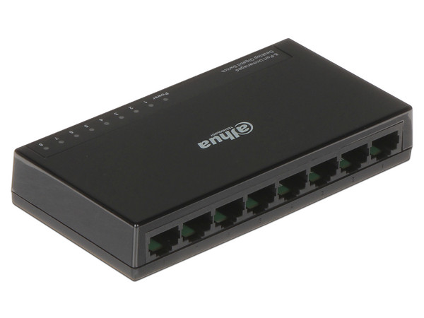 Switch Gigabit Dahua DH-PFS3008-8GT-L de 8 Puertos, Gigabit 10/100/1000 Mbps.