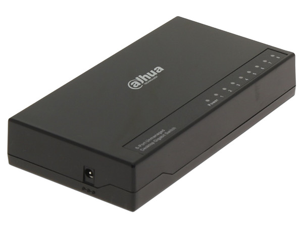 Switch Gigabit Dahua DH-PFS3008-8GT-L de 8 Puertos, Gigabit 10/100/1000 Mbps.