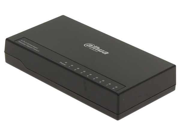 Switch Gigabit Dahua DH-PFS3008-8GT-L de 8 Puertos, Gigabit 10/100/1000 Mbps.