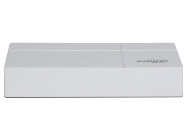 Switch de escritorio con 8 puertos Fast Ethernet (10/100 Mbps), diseño compacto de capa 2, con capacidad de switching de 1.6 Gbps.