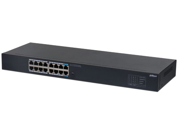 Switch DH-SG1016, 16 Puertos Gigabit Ethernet 10/100/1000, Diseño Compacto, Capa 2, Switching 1.6 Gbps, Velocidad de Reenvío 23.81 Mbps.