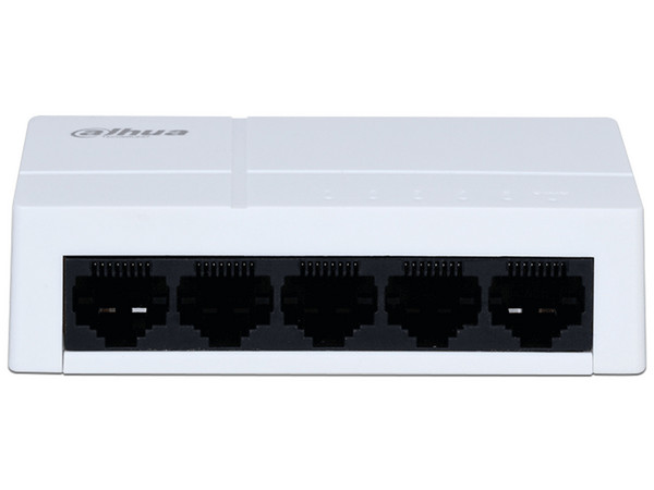 Switch Dahua DHT3700006, 5 Puertos  RJ-45 10/100 Mbps, Diseño Compacto. Color Blanco.