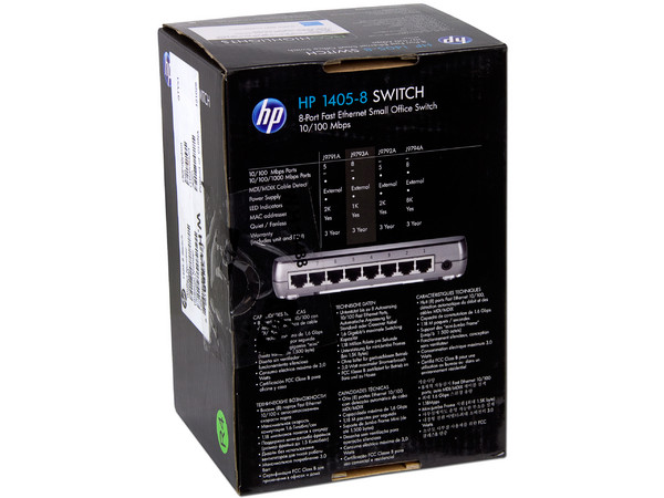 Switch HP V1405-8 de 8 Puertos 10/100 Mbps.
