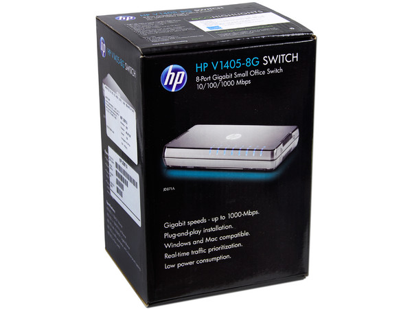 Switch HP V1405-8G de 8 Puertos 10/100/1000 Mbps.