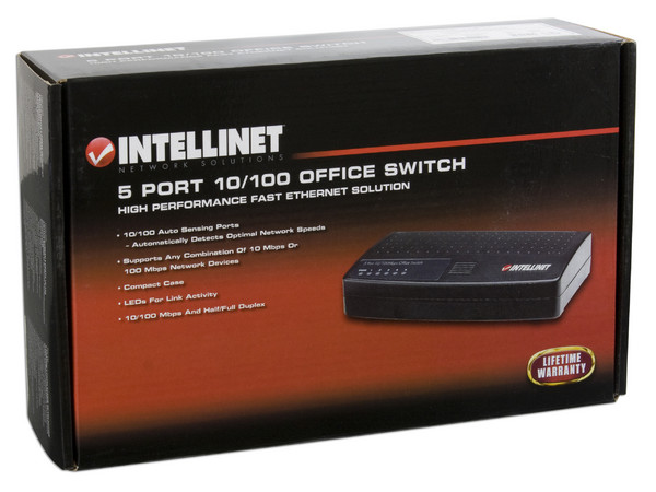 Switch INTELLINET de 5 Puertos 10/100Mbps