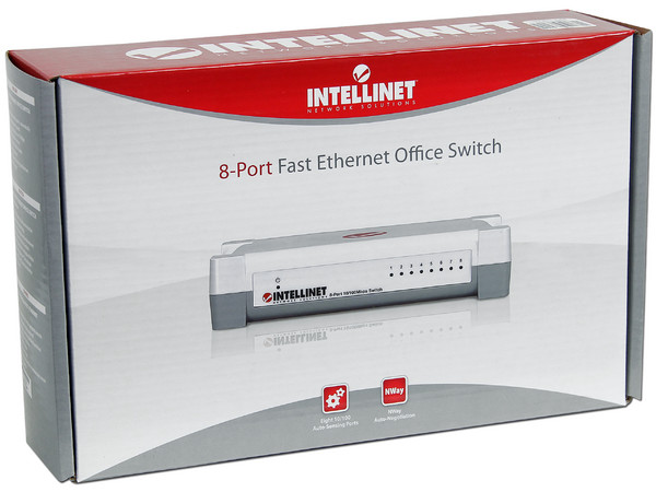 Switch INTELLINET de 8 Puertos 10/100Mbps          