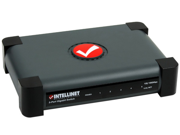Switch INTELLINET Gigabit de 5 Puertos 10/100/1000 Mbps                                   