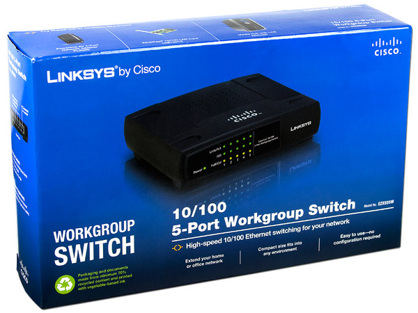 Switch Linksys de 5 Puertos, 10/100Mbps