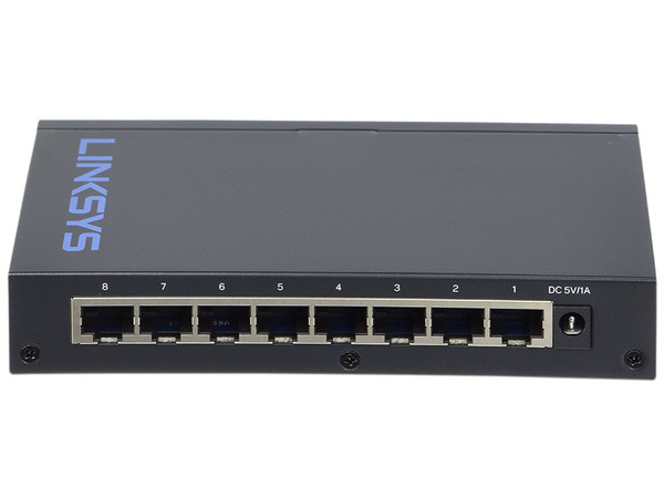 Switch Gigabit LINKSYS LGS108 de 8 Puertos, 10/100/1000 Mbps