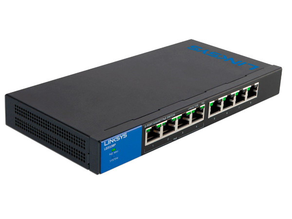 Switch LINKSYS de 8 Puertos, 10/100/100Mbps, PoE.