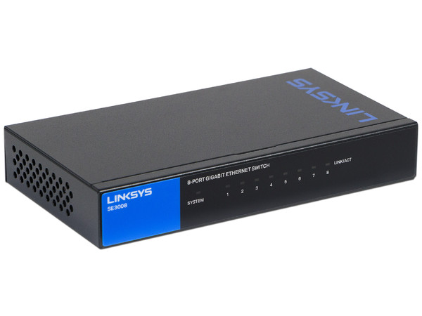 Switch Gigabit LINKSYS SE3008 de 8 Puertos, Gigabit 10/100/1000 Mbps