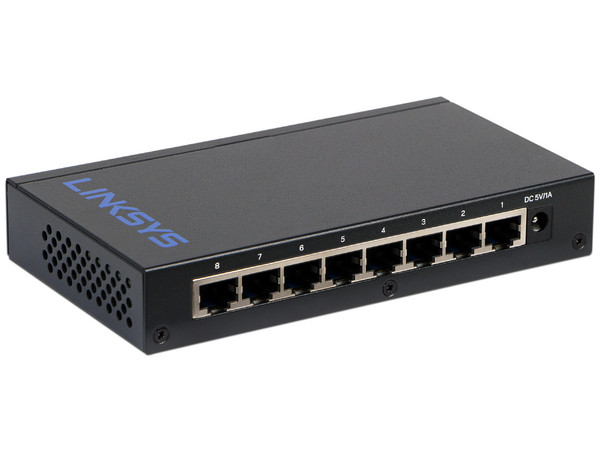 Switch Gigabit LINKSYS SE3008 de 8 Puertos, Gigabit 10/100/1000 Mbps
