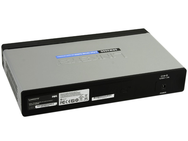 Switch Linksys 	SRW208G de 9 puertos (8 puertos 10/100, 1 puerto Gigabit y 1 miniGBIC combinados), WebView