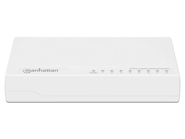 Switch Manhattan de 8 puertos Gigabit Ethernet, 10/100/1000 Mbps.