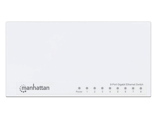 Switch Manhattan de 8 puertos Gigabit Ethernet, 10/100/1000 Mbps.