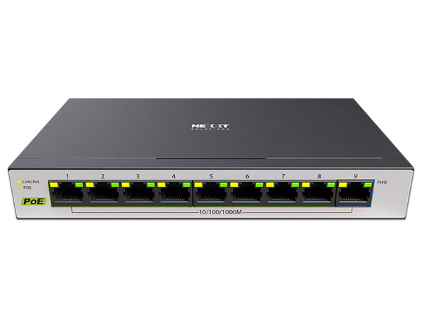 Switch Nexxt Solutions NSW-V900P de 9 puertos 10/100/1000Mbps.