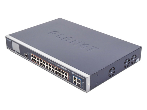 Switch Administrable Planet GS-6320-24UP2T2XV, 24 Puertos PoE 10/100/1000T, 2 puertos SFP+.