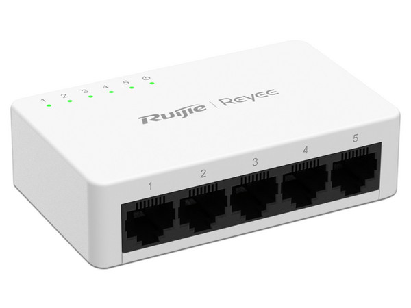 Switch No PoE RG-ES05F, 5 Puertos Ethernet 10/100 Mbps, No Administrable.