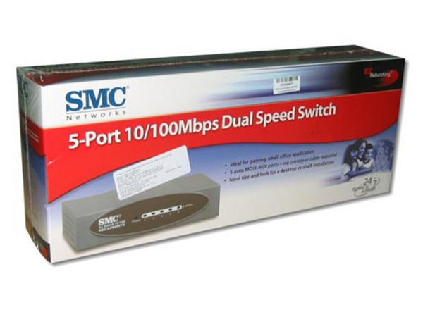 Switch SMC de 5 Puertos 10/100 Mbps