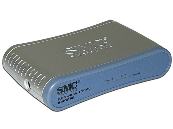 Switch SMC FS5 Fast Ethernet de sobremesa, 5 puertos 10/100