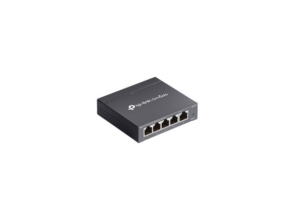 Switch, TP-Link, Omada DS105G, 5 Puertos, 10/100/1000Mbps, Gigabit, No Administrable, Color Negro.