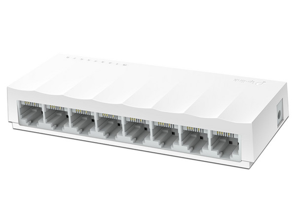 Switch TP-Link LS1008(UN) de 8 puertos 10/100/1000Mbps. Color Blanco.