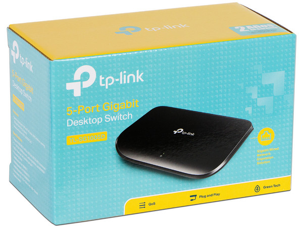 Switch Gigabit TP-Link de 5 Puertos, Gigabit 10/100/1000 Mbps.