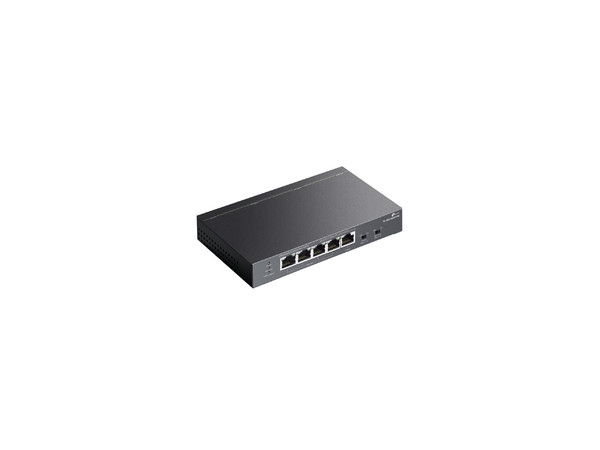 Switch, Omada, Smart 5 Puertos Gigabit 1 Entrada PoE++ 4 Salidas PoE+, Para Exterior.