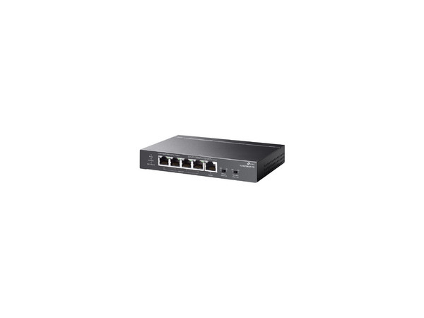 Switch, Omada, Smart 5 Puertos Gigabit 1 Entrada PoE++ 4 Salidas PoE+, Para Exterior.