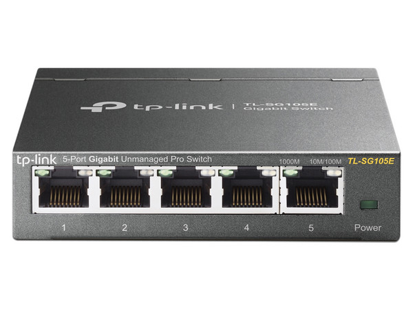Switch Easy Smart Gigabit TP-LINK de 5 Puertos, 10/100/1000 Mbps.