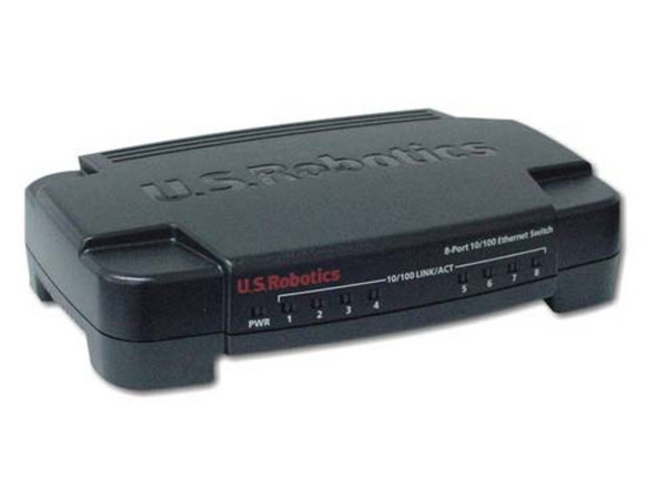 Switch US Robotics de 8 Puertos, 10/100Mbps