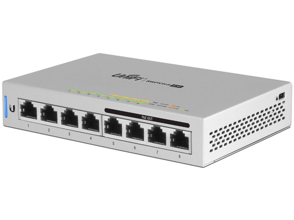Switch Ubiquiti Networks US-8-60W de 8 puertos Gigabith Ethernet (4 PoE).