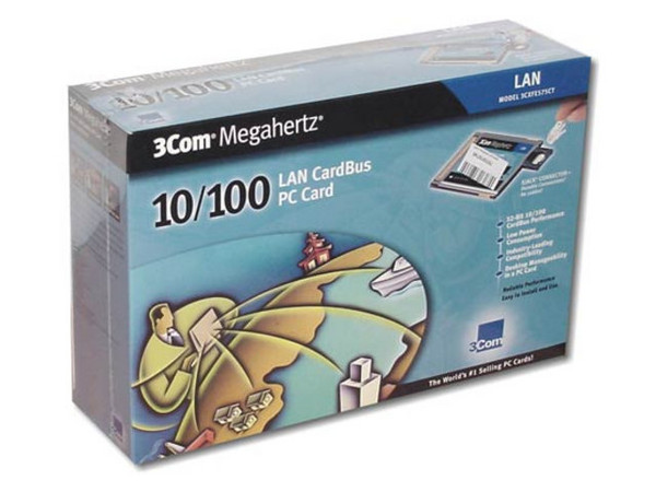 Tarjeta CardBus 3Com® Megahertz® 10/100 LAN con Conector XJACK®