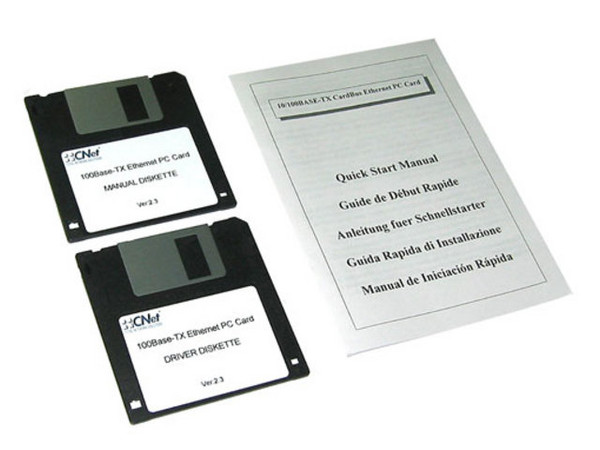 Tarjeta de Red CNET PCMCIA, 10/100 Mbps