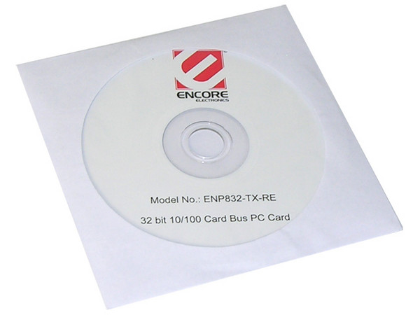 T. de Red Encore PCMCIA 32 Bits 10/100Mbps. Compatible con Windows Vista.