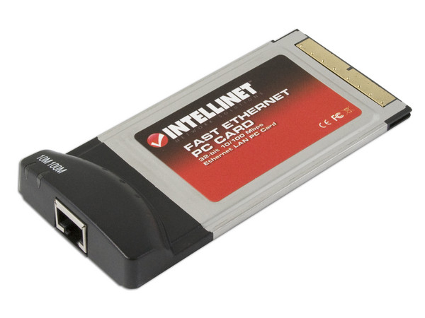 T. de Red INTELLINET para Laptop 10/100Mbps, PC-Card 32 Bits. Cardbus tipo II / III