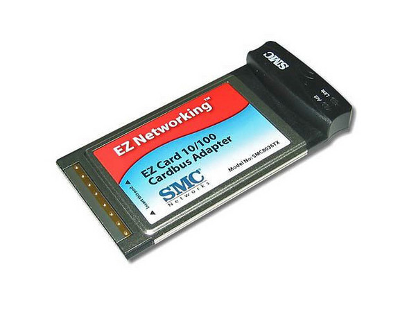 T. de Red SMC para Laptop 10/100Mbps, PC-Card 32 Bits. Cardbus tipo II