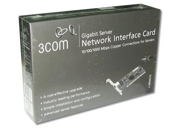 Tarjeta de Red 3Com® Gigabit Server NIC 10/100/1000 Mbps