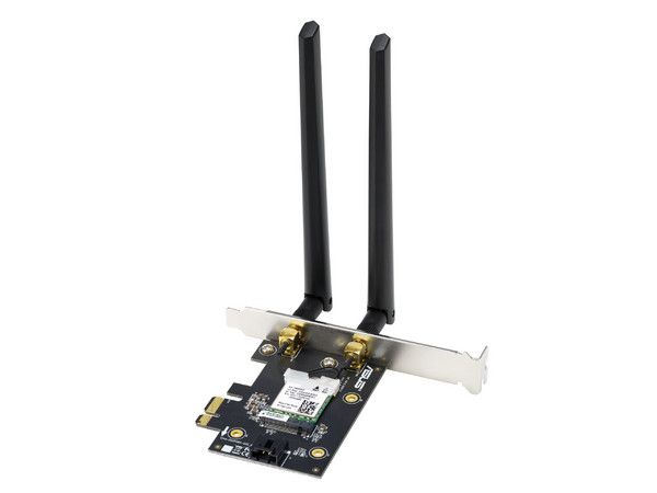 Tarjeta de Red ASUS PCE-AX1800, Wi-Fi 6 Dual Band, Tecnología OFDMA y MU-MIMO, Bluetooth Integrado.