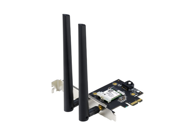 Tarjeta de Red ASUS PCE-AX1800, Wi-Fi 6 Dual Band, Tecnología OFDMA y MU-MIMO, Bluetooth Integrado.