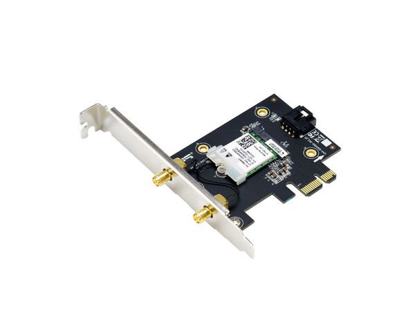 Tarjeta de Red ASUS PCE-AX1800, Wi-Fi 6 Dual Band, Tecnología OFDMA y MU-MIMO, Bluetooth Integrado.